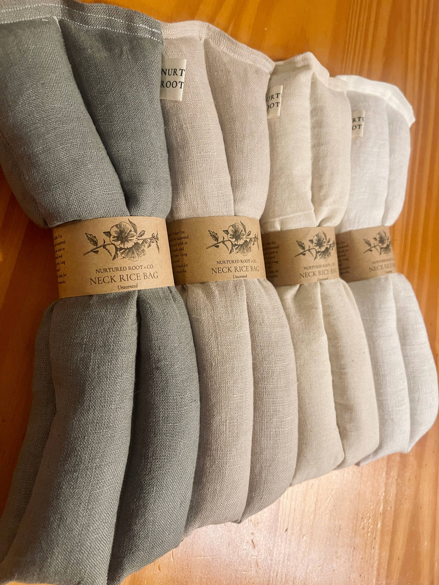 Neck and Shoulder Hot & Cold Rice Bag – Sage & Stone Apothecary